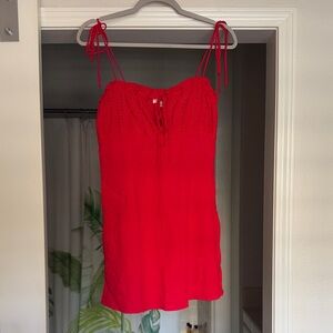 Cotton Candy Red Mini Dress